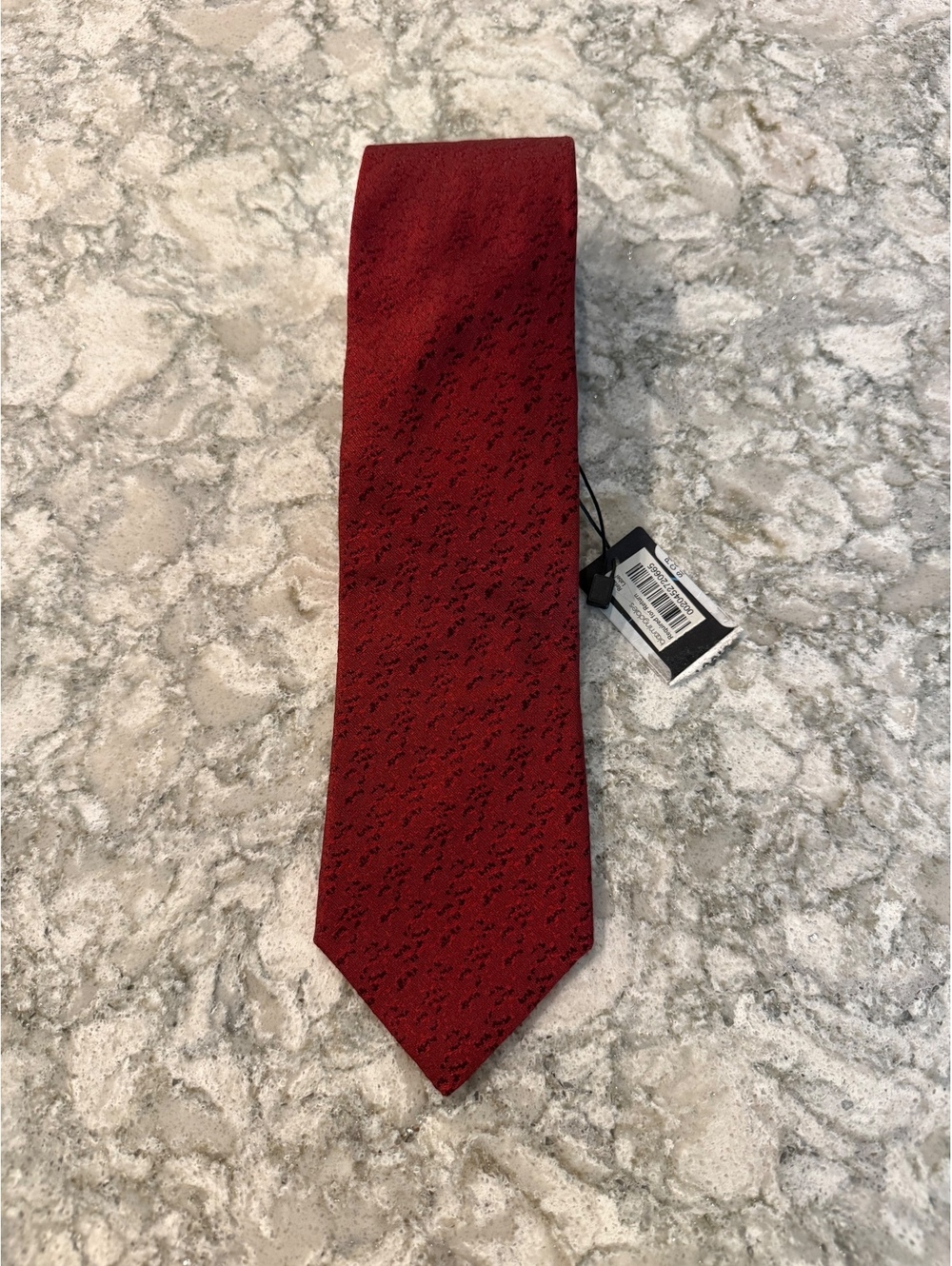 NWT LANVIN PARIS Red Silk Men’s Tie. Made In France. Ec